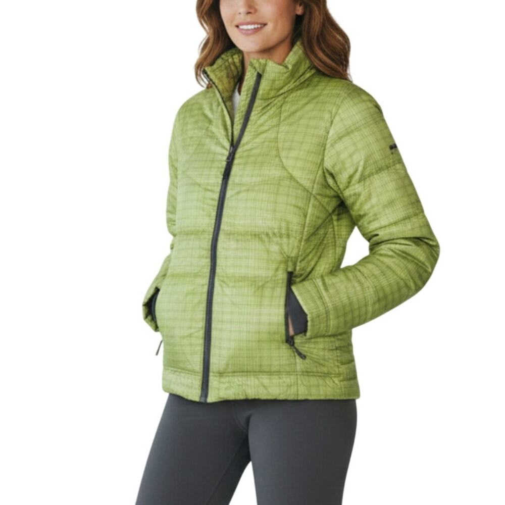 COLUMBIA Whirlibird Interchange Omni Heat Jacket Women S Lime Quilted Outdoor
